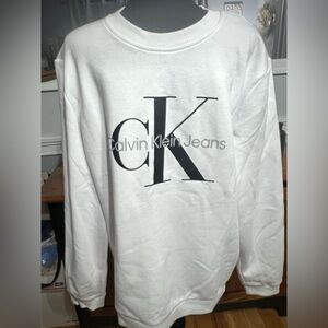 Calvin Klein Jeans Men’s White Sweatshirt